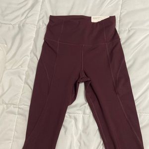 American Eagle Maroon Workout Leggings